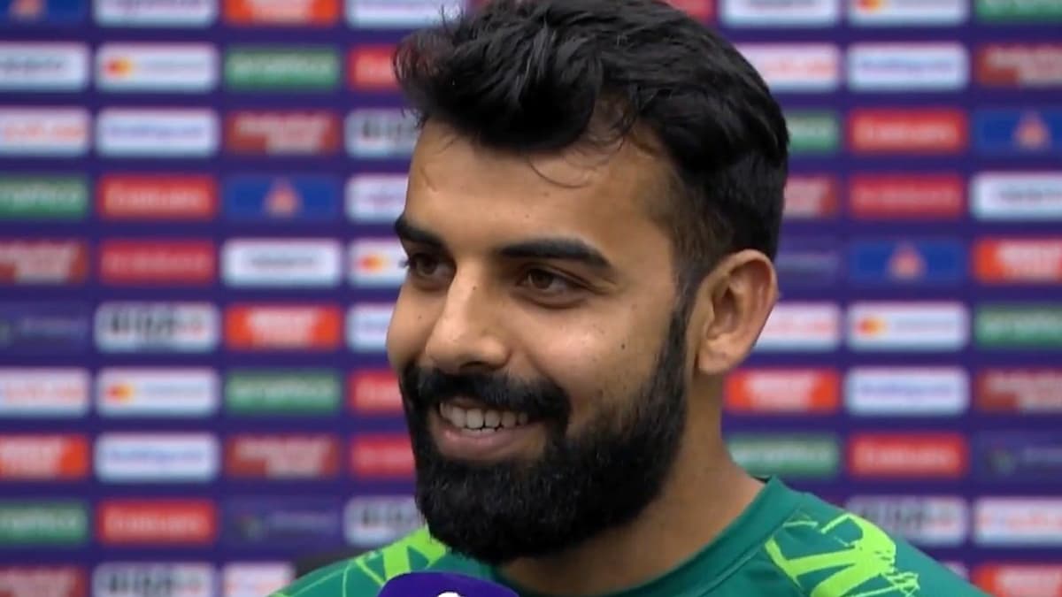 Agency News Ind Vs Pak Icc Cricket World Cup 2023 Shadab Khan Shares Friendly Banter With 3661