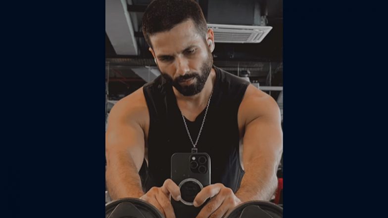 Shahid Kapoor Sets Fitness Goals As He Sweats It Out in the Gym (View Pic)