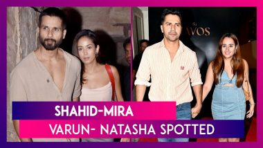 Shahid Kapoor, Mira Rajput, Varun Dhawan & Natasha Dalal Spotted In Bandra; Couples Were Out On Dinner Dates