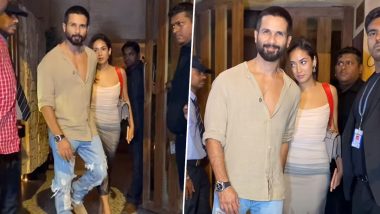 Shahid Kapoor and Mira Rajput Pose for Paps After a Romantic Dinner Date (Watch Video)