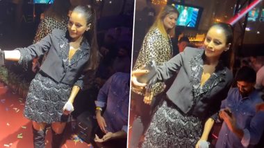 Shehnaaz Gill Wins Hearts at an Event in Dubai! From Actress’ Performance to Her Clicking Selfies With Fans, Check Out the Viral Videos Here