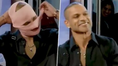 Massey Massey! Shikhar Dhawan Enters ICC Cricket World Cup 2023 Special Talkshow Stage With 'Jawan' Twist, Video Goes Viral!