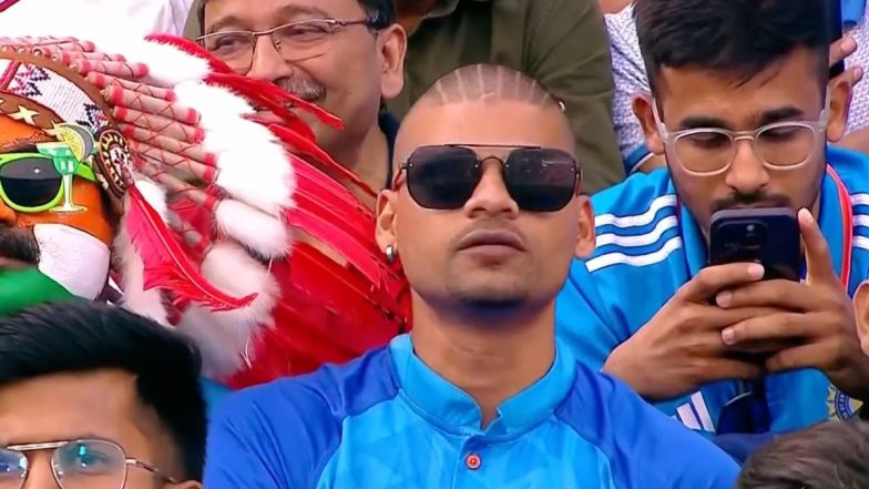 Shikhar Dhawan's Lookalike Spotted at Ekana Cricket Stadium in Lucknow During IND vs ENG ICC Cricket World Cup 2023 Match, Pics Go Viral!