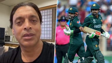 ‘Very Disappointed’ Shoaib Akhtar Reacts to Pakistan’s Dramatic Batting Collapse As Green Shirts Manage Just 191 Against India in ICC CWC 2023 Match (Watch Video)