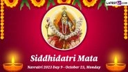Navratri 2023 Day 9 &ndash; Maa Siddhidatri Puja: Know All About Devi Siddhidatri, the Ninth Form of Maa Durga Worshipped on the 9th Day of Navratri Festival