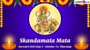 Navratri 2023 Day 5 &ndash; Maa Skandamata Puja: Know All About Devi Skandamata, the Fifth Form of Maa Durga Worshipped on the 5th Day of Navratri Festival