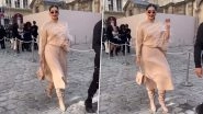 Sonam Kapoor Spells Chic in Cardigan Paired With Midi Skirt and Boots for Valentino Show in Paris (Watch Video)
