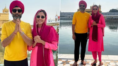 Sonnalli Seygall Visits Golden Temple With Husband Ashesh Sajnani (View Pics)