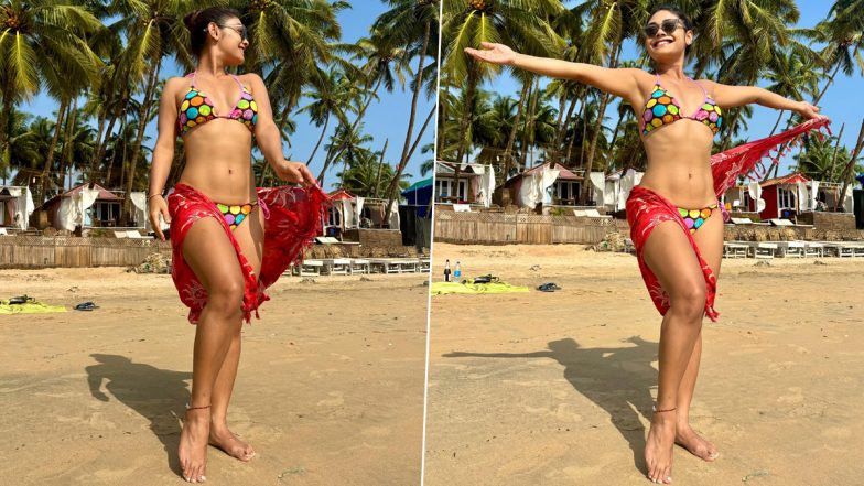 Sreejita De Sunbathes in Sexy Multi-Colour Bikini With Sarong As She Chills in Goa (View Pics)