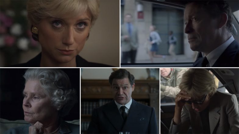 The Crown Season 6 Part 1 Trailer: Elizabeth Debicki's Netflix Drama Series Shows The Rise and Fallout Of Princess Diana (Watch Video)