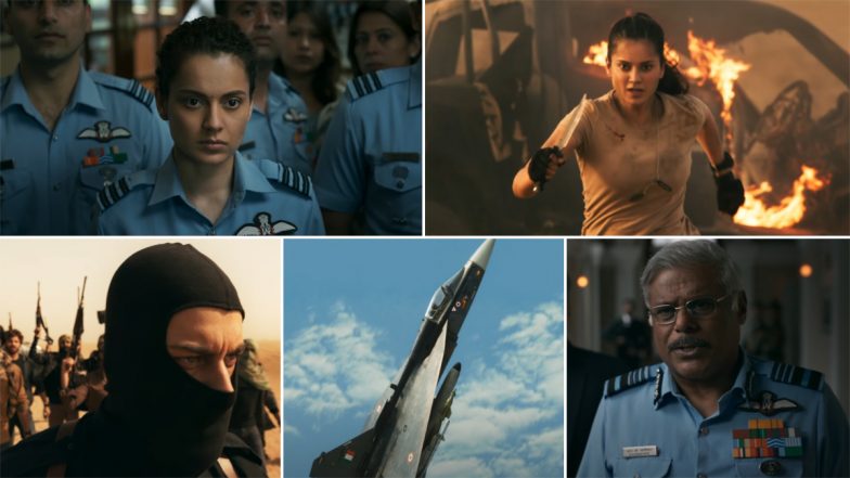 Tejas Trailer: Kangana Ranaut Embarks On a Deadly Mission to Fight Terrorists and Save India! (Watch Trailer)