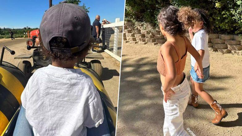 Kylie Jenner Spends Festive Fall Outing at a Pumpkin Patch with Kids Stormi and Aire (View Pics)