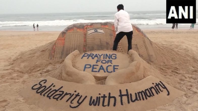 'Praying for Peace': Sudarsan Pattnaik Creates Sand Art Depicting Hamas ...