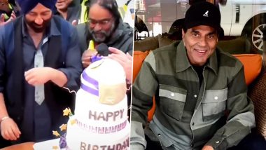 Sunny Deol Birthday: Dharmendra Re-Posts Fan-Made Video Wishing the Gadar 2 Actor As He Turns 67 – WATCH