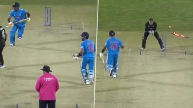 Bizarre Mix-Up! Suryakumar Yadav Dismissed Run Out After Being Involved in Miscommunication With Virat Kohli During IND vs NZ CWC 2023 Match (Watch Video)