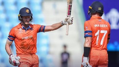 NED vs SL ICC Cricket World Cup 2023: Sybrand Engelbrecht, Logan van Beek's Record Partnership Lifts Netherlands to 262 Against Sri Lanka