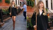 Taylor Swift Takes a Fashionable Stroll Through New York, &lsquo;Cruel Summer&rsquo; Singer Rocks a T-Shirt Dress and Perfect Autumn Boots (View Pic)