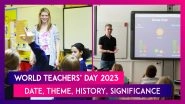 World Teachers&rsquo; Day 2023: Know Date, Them, History And Significance Of The Day Dedicated To Teachers