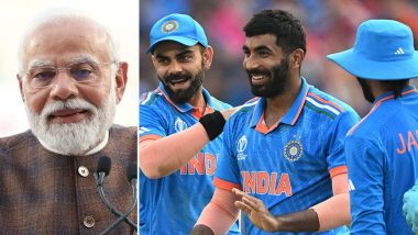'Team India All the Way!': PM Narendra Modi Congratulates Team India After Rohit Sharma's Men in Blue Beat Pakistan by Seven Wickets in ICC CWC 2023