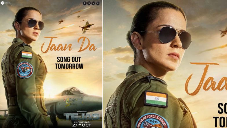 Tejas Song 'Jaan Da': First Track from Kangana Ranaut's Movie to Release on October 15, 2023 (View Pic)