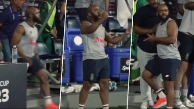 Temba Bavuma Jumps in the Air, Celebrates South Africa’s Thrilling Win Over Pakistan in CWC 2023; Video Goes Viral