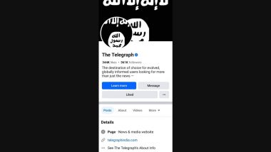 Telegraph Facebook Page Hacked! Hackers Change Profile Pic to ISIS Flag, Share Child Pornography on Indian Newspaper's FB Account