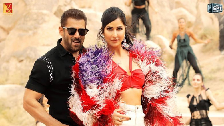Tiger 3 Song ‘Leke Prabhu Ka Naam’: Salman Khan Announces First Track With Arijit Singh, Scintillates With Katrina Kaif in New Still (View Pic)