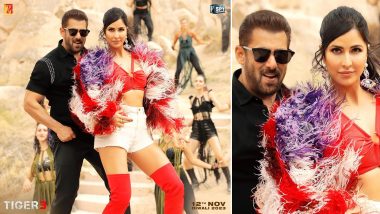 Tiger 3 Song ‘Leke Prabhu Ka Naam’: First Single From Salman Khan–Katrina Kaif’s Film by Arijit Singh To Drop on October 23! See Lead Pair’s Sizzling Chemistry in the New Poster