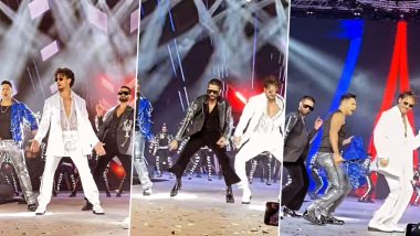 Tiger Shroff, Shahid Kapoor, and Varun Dhawan Groove to 'Hum Aaye Hain' From Ganapath in Doha (Watch Video)