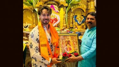 On Ganapath’s Release Day, Tiger Shroff Visits Mumbai’s Siddhivinayak Temple and Offers Prayers to Lord Ganesha (View Pic)