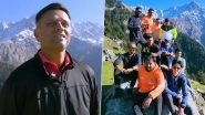 Rahul Dravid, Team India Coaching Staff Enjoy Triund Trek in Dharamsala (Watch Video)