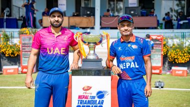 How to Watch NEP vs UAE T20I Tri-Nation Series 2023 Final Free Live Streaming Online? Get Live Telecast Details of Nepal vs United Arab Emirates Cricket Match With Time in IST
