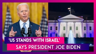 “We Stand With Israel,” Says US President Joe Biden As White House Lights Up In Blue & White