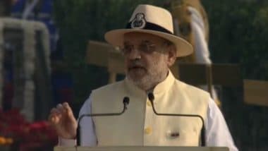 Police Commemoration Day 2023: 65% Fall in Incidents of Terrorism, Left Wing Extremism, Insurgency in Northeast, Says Amit Shah at National Police Memorial (Watch Video)