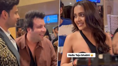 Varun Sharma Calls Tejasswi Prakash ‘Bhabhi’ at Thank You For Coming Screening; Karan Kundrra’s Reaction to It Will Leave TejRan Fans Excited (Watch Video)