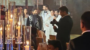 Varun Tej and Lavanya Tripathi Wedding: Couple Begins Celebration With Grand Cocktail Night; Ram Charan, Allu Arjun and Others Attend the Event (View Pics)