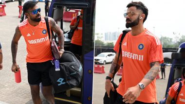 Team India Arrives at MCA Stadium in Pune for Encounter Against Bangladesh in IND vs BAN ICC Cricket World Cup 2023 Match