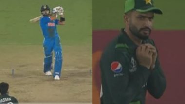 Virat Kohli Wicket Video: Watch Hasan Ali Dismiss Star Indian Batsman During IND vs PAK ICC Cricket World Cup 2023 Match