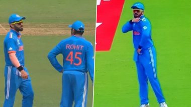 Virat Kohli Mistakenly Wears Wrong Jersey, Spotted With White Stripes Kit Instead of Tri-Colour One; Changes It Later During IND vs PAK CWC 2023