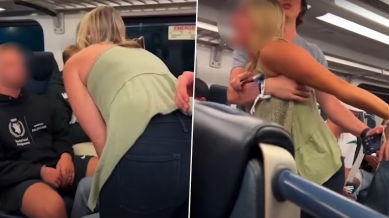 American Woman Berates Group of German Tourists on a New York City Bound Train, Video of the Verbal Altercation Surface Online (Watch)