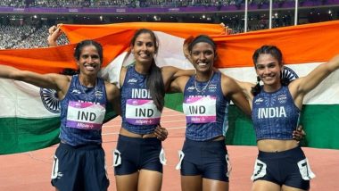 India Women's 4x400m Relay Team Clinches Silver Medal at Asian Games 2023