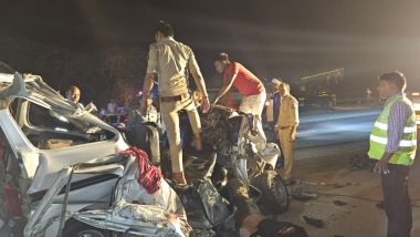 Noida Road Accident: Five Killed After Van Collides With Another Vehicle on Yamuna Expressway Near Greater Noida