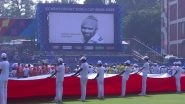 Australia, Netherlands Players Observe One Minute Silence in Honour of Bishan Singh Bedi At the Start of AUS vs NED CWC 2023 Match