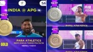 Neeraj Yadav Wins Gold Medal, Yogesh Kathuniya Bags Silver, Muthuraja Scalps Bronze As India Secure Podium Sweep in Men's Discus Throw-F54/55/56 Event At Asian Para Games 2023