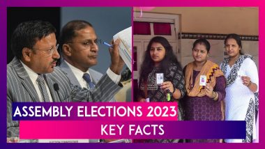 Assembly Elections 2023: Rajasthan, MP, Chhattisgarh, Telangana And Mizoram to Vote From November 7 to 30, Results on December 3