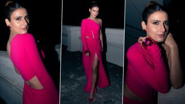 Fatima Sana Shaikh Looks Fabulous in One-Shoulder Pink Dress With a Thigh-High Slit (See Pics)