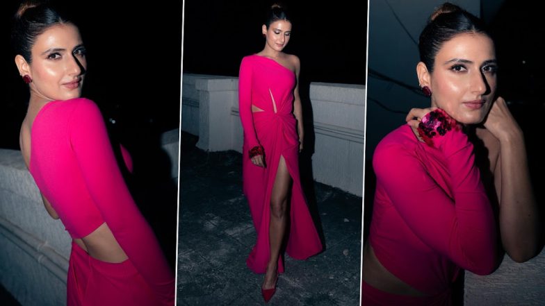 Fatima Sana Shaikh Looks Fabulous in One-Shoulder Pink Dress With a Thigh-High Slit (See Pics)