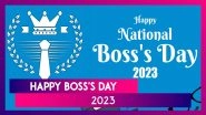 Happy Boss's Day 2023 Greetings, Images And Wishes To Share With Your Bosses Thanking Them