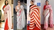 Durga Puja 2023: Deepika Padukone, Alia Bhatt's Red and White Sarees That Are Chic and Give Pujo Vibes