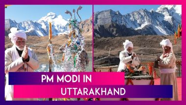PM Modi In Uttarakhand: Indian Prime Minister Performs Puja At Parvati Kund In Pithoragarh On His Day-Long Visit